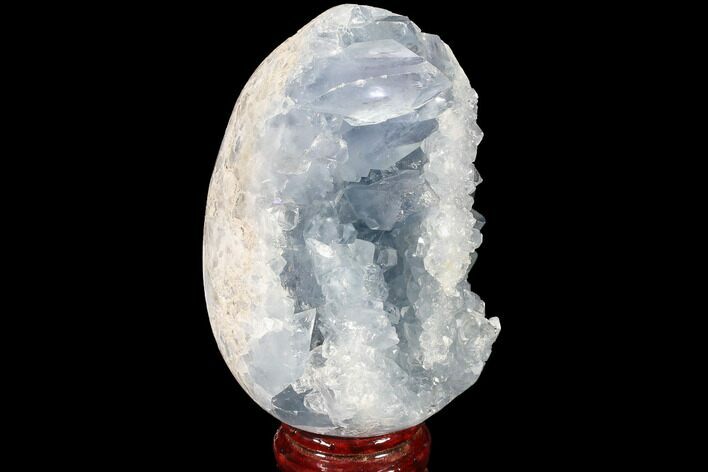 Crystal Filled Celestine (Celestite) Egg Geode #88316